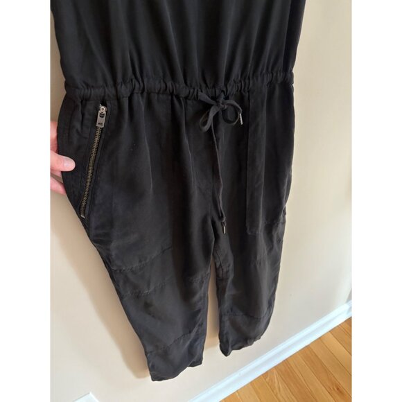 Aritzia Wilfred Free Valletta Cropped Casual Utility Overalls in Black (XS) - Picture 8 of 16